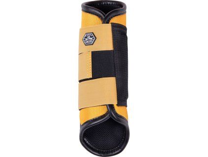 Gamaše zadné Eventing Technical QHP, pár, citrus (Veľkosť M)