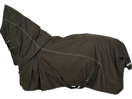 Deka výbehová Adapting HorseGuard, s krkom, 100 g, dark iron