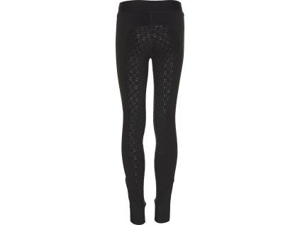 Legíny jazdecké Java Equipage, s gripom, zimné, detské, čierne (Veľkosť 92)