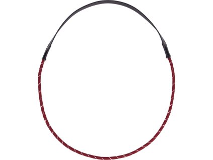 Nákrčník kruhový QHP, kožený, burgundy