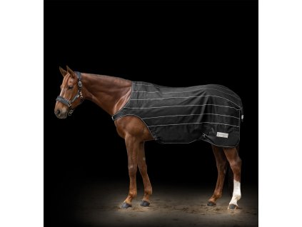 Deka pracovná Waldhausen, s fleecom, reflexná, black/silver