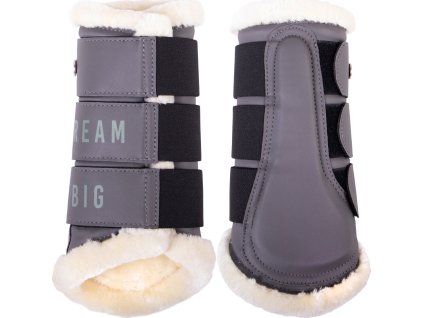 Gamaše drezúrne Equestrian Dream QHP, s barančekom, pár, iron grey
