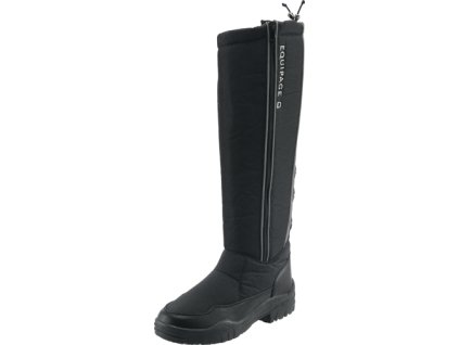 Čižmy jazdecké New Alaska Equipage, zimné, pre dospelých, čierne