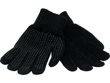 Rukavice protišmykové Mini Magic Equipage, zimné, detské, čierne