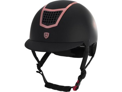 Prilba jazdecká Eclipse Plain Matt Equestro, black/rose gold
