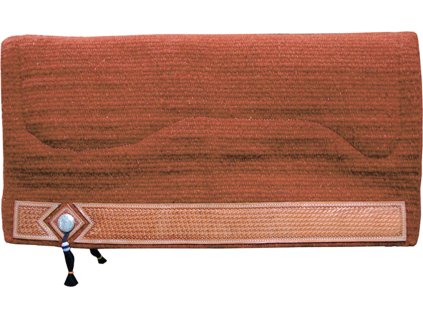 Deka podsedlová s vlnou Show Burioni, westernová, orange