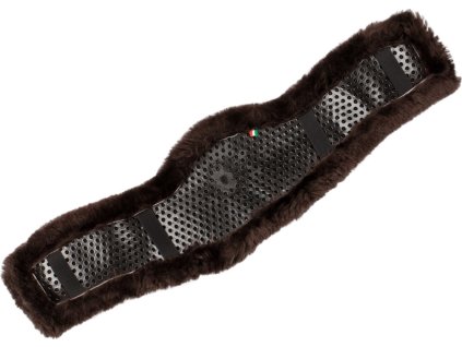 Poťah na podbrušník Contour Classic Gél Sheepskin ACAVALLO, hnedý