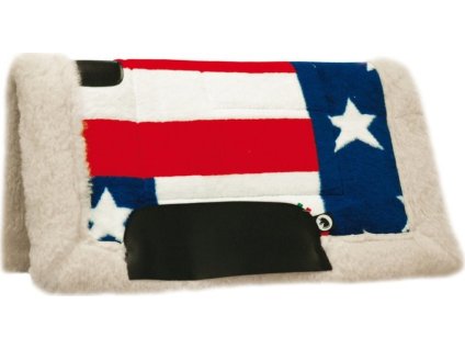 Deka podsedlová Pile USA Burioni, westernová, red/blue