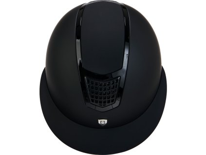 Prilba jazdecká Eclipse Plain Mat Wide Visor Equestro, čierna