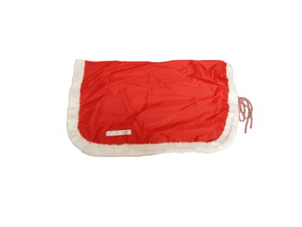 Poťah na podsedlovú dečku Umbria Equitazione, vianočný, red/white