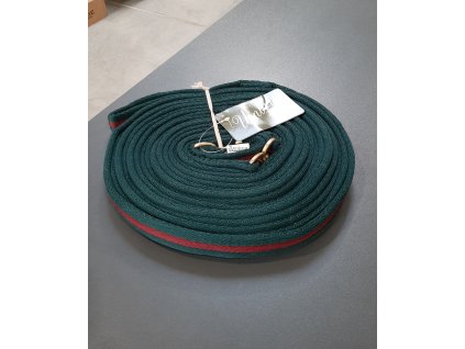 Lonž bavlnená Umbria Equitazione, 8 m, green/burgundy