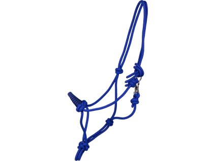 Ohlávka povrazová s karabínou QHP, cobalt blue