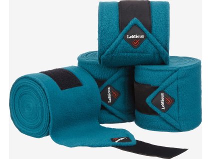 Bandáže fleecové Polo LeMieux, 4 ks, 3,8 m, peacock