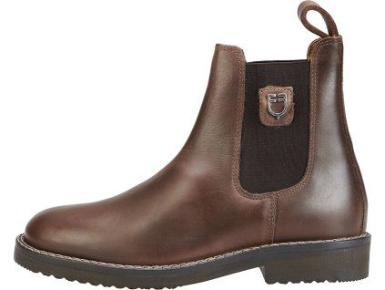 Perka kožené Classic Plus Equestro, pre dospelých, hnedé (Veľkosť 	35)