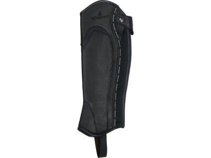 Minichapsy kožené Piping Equestro, čierne