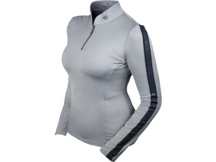 Tričko Power Luminous Black Equestrian Stockholm, dámske, light grey