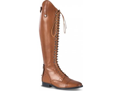 Čižmy jazdecké Laval BUSSE, štandardné lýtko/nízke, pre dospelých, cognac