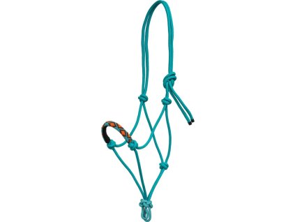 Ohlávka povrazová Navayo Decorations Pool's, COB/FULL, turquoise