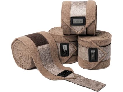 Bandáže fleecové Rhone Polo LeMieux, 4 ks, 3,8 m, prosecco