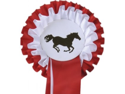 Kokarda dvojradová HKM, red/white