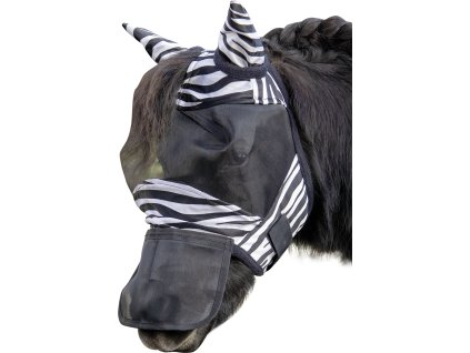 Maska proti hmyzu Zebra Shetty HKM, black/white