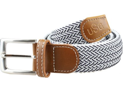 Opasok pletený Breezy USG, white/navy