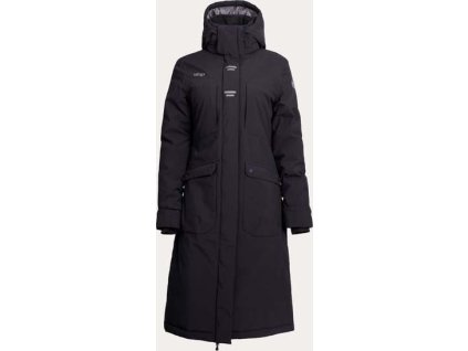 Kabát jazdecký Urban Stretch 2.0 UHIP, dámsky, zimný, jet black