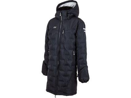 Kabát jazdecký Ice UHIP, dievčenský, zimný, blue graphite grey