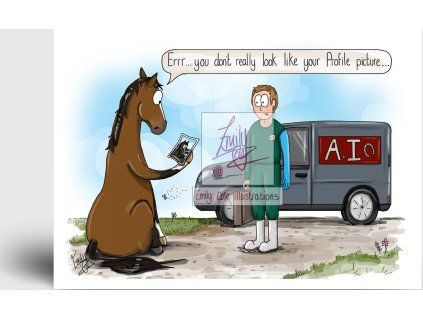 AI man greeting card