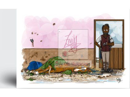 Post party nap greeting card