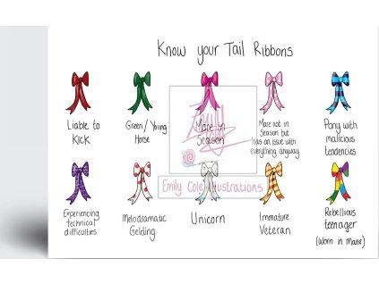 Pohľadnica 'Tail Ribbons' od Emily Cole