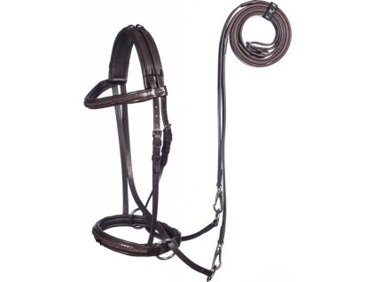 Uzdečka bezzubadlová Ulan F.R.A., hnedá