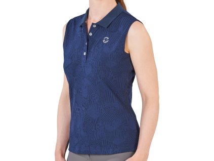 Tričko polo Shanon BUSSE, dámske, sleeveless navy