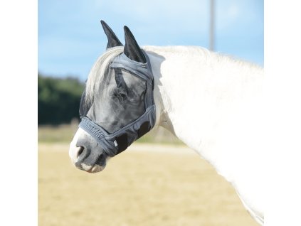 Maska proti hmyzu Fly Buckler Gap II BUSSE, s ochranou uší, grey