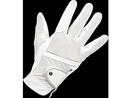 Rukavice jazdecké Summer BUSSE, biele