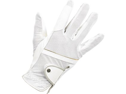 Rukavice jazdecké Summer BUSSE, biele