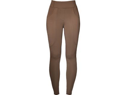 Legíny Compression Champagne Equestrian Stockholm, s gripom na kolenách, dámske, beige