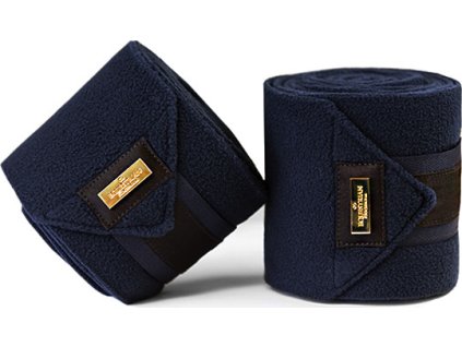 Bandáže fleecové Royal Classic Equestrian Stockholm, 4 ks, 4 m, navy