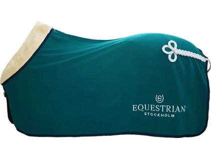 Deka odpocovacia Emerald Equestrian Stockholm, s golierom, green
