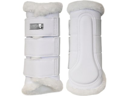 Gamaše drezúrne Equestrian Stockholm, s barančekom, pár, white/silver
