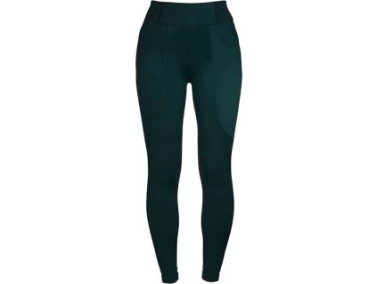 Legíny Compression Dramatic Monday Equestrian Stockholm, s gripom, dámske, dark green