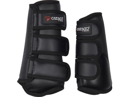 Set drezúrnych gamaší CATAGO, 4 ks, čierny