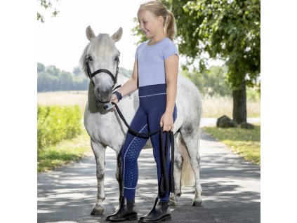 Legíny Tina USG, s gripom, detské, navy/light blue