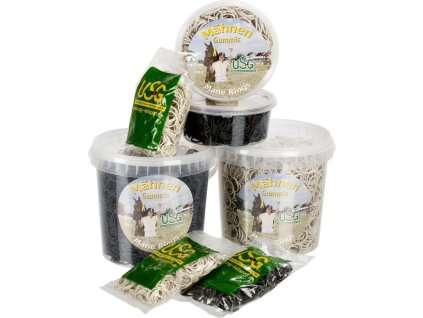 Gumičky do hrivy USG, 50/100/150/400 g, čierne