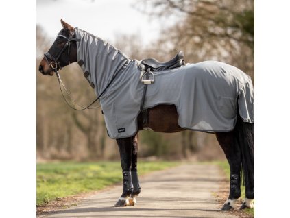 Deka jazdecká Moskito III BUSSE, proti hmyzu, grey/anthracite