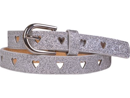 Opasok kožený Lissie QHP, silver