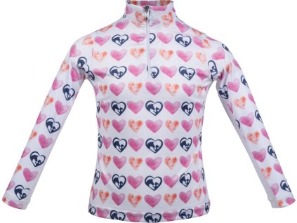 Tričko funkčné Hearts HKM, detské, white/pink