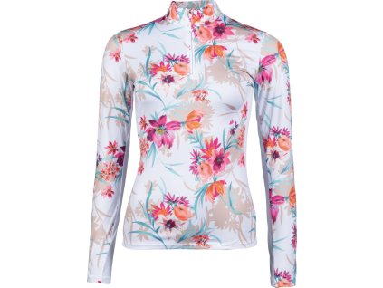 Tričko funkčné Flower HKM, dámske, white/pink