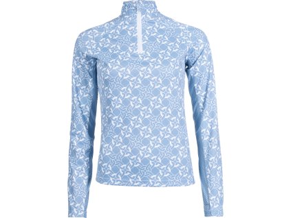 Tričko funkčné Minimal HKM, s dlhým rukávom, dámske, smokey blue/white