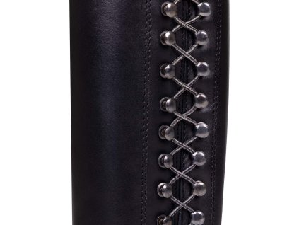 Šnúrky elastické Glitter QHP, pár, black/silver